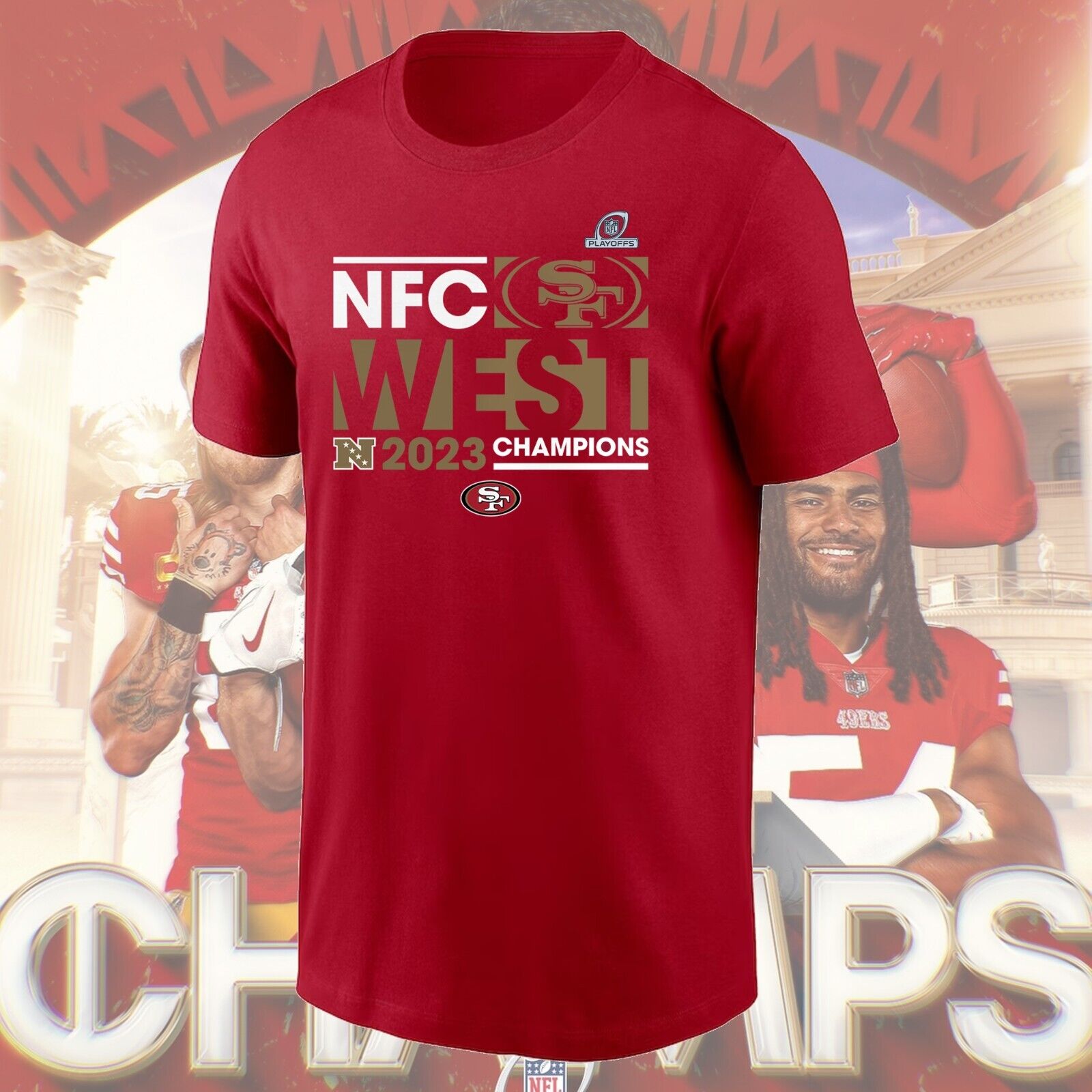 Mens San Francisco Football Nfc West Division Champions Unisex T