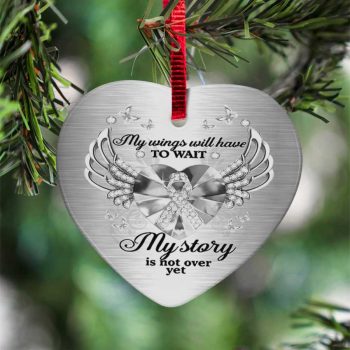 Lung Cancer My Story Not Over Yet Ceramic Ornament