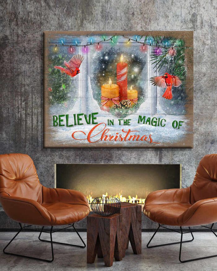 Believe In The Magic Of Christmas Canvas Prints Wall Art Decor
