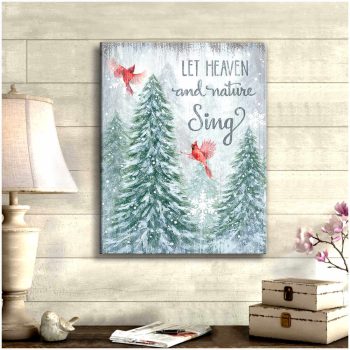 Cardinal Canvas Let Heaven And Nature Sing Wall Art Decor