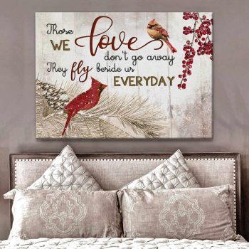 Cardinal Memorial Canvas Those We Love Wall Art Decor