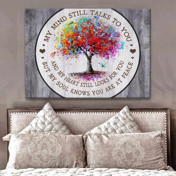 Dragonfly Canvas But My Soul Knows You Are At Peace Wall Art Decor