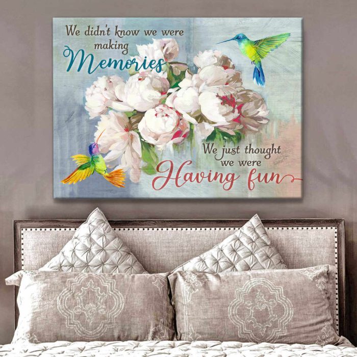 Hummingbird Canvas Making Memories Wall Art Decor