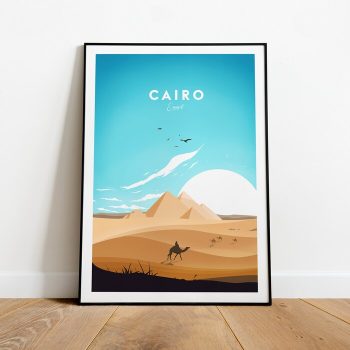 Cairo Traditional Travel Canvas Poster Print - Egypt Cairo Print Cairo Poster Wall Art