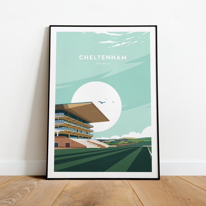 Cheltenham Racecourse Traditional Print