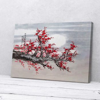 Cherry Blossom Canvas Poster Prints Wall Art Decor