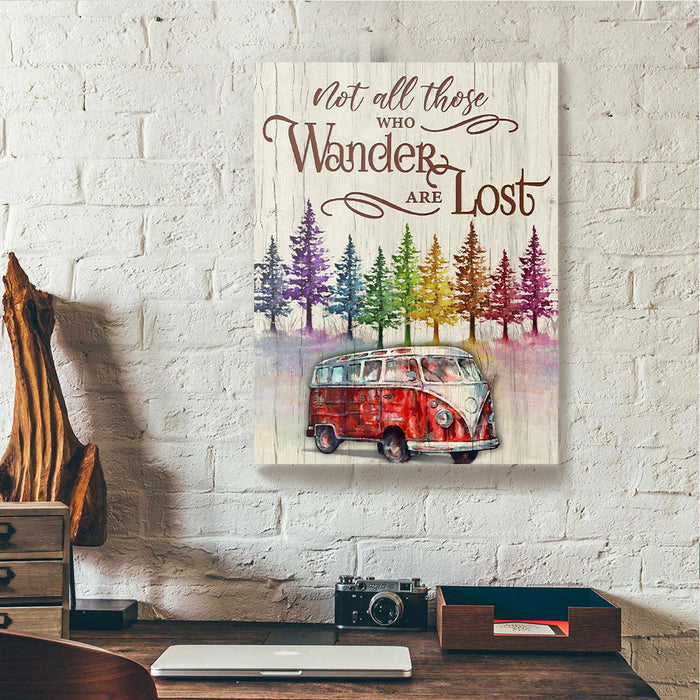Colorful-Pine-Tree-Camping-Hippie-Car-Canvas-Poster-Prints-Wall-Art-Decor-1