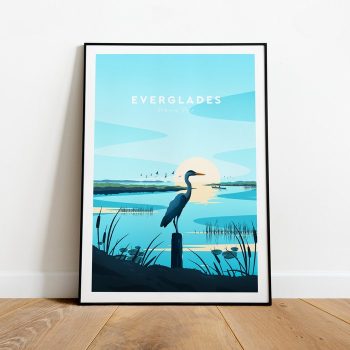 Everglades Traditional Travel Canvas Poster Print - National Park