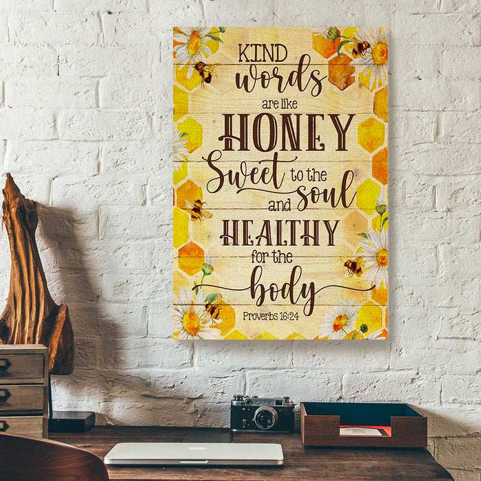 Hippie-Daisy-Bee-Canvas-Poster-Prints-Wall-Art-Decor-1