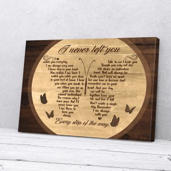I Never Left You Butterfly Canvas Poster Prints Wall Art Decor