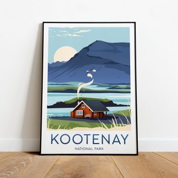 Kootenay National Park Travel Canvas Poster Print - Canada