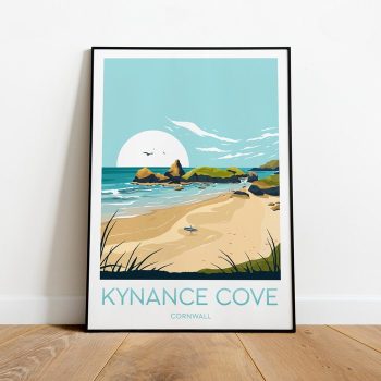 Kynance Cove Travel Canvas Poster Print - Cornwall