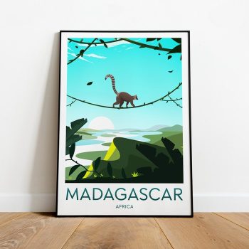 Madagascar Travel Canvas Poster Print - Africa