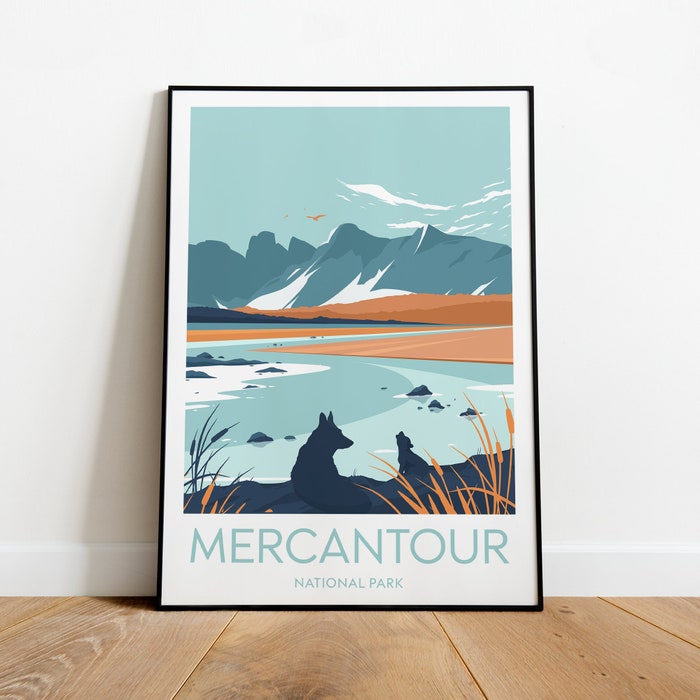 Mercantour Travel Canvas Poster Print - National Park Mercantour Poster National Park Print Christmas Present