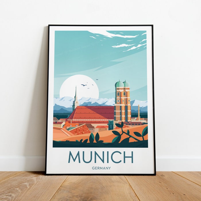Munich Travel Canvas Poster Print - Germany