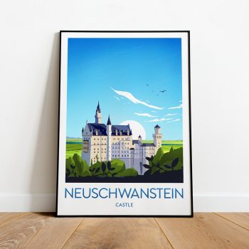 Neuschwanstein Castle Travel Canvas Poster Print - Germany
