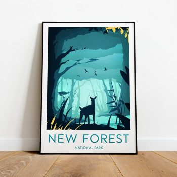 New Forest Travel Canvas Poster Print - National Park The New Forest Poster