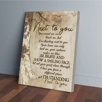 Next To You Poem Canvas Poster Prints Wall Art Decor