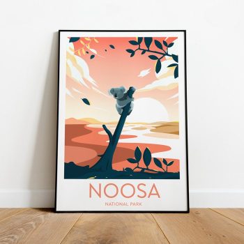 Noosa National Park Travel Canvas Poster Print - Australia