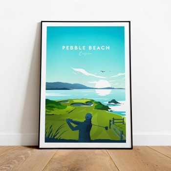 Pebble Beach Golf Links Traditional Print - California Pebble Beach Print Pebble Beach Poster