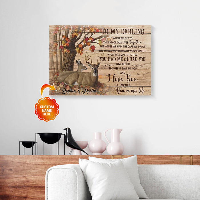 Personalized-Gift-For-Couple-Buck-And-Doe-Canvas-Wall-Art-When-We-Get-To-1