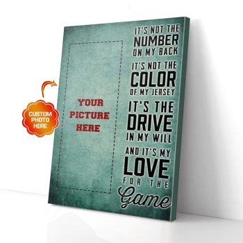 Personalized Hockey Canvas Wall Art It's Not The Number