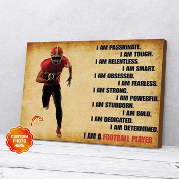 Personalized Softball Canvas Wall Art I Am Passionate