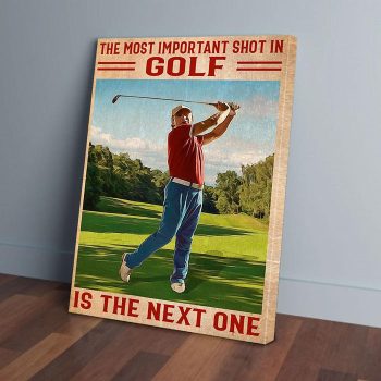 Playing Golf Canvas Poster Prints Wall Art Decor