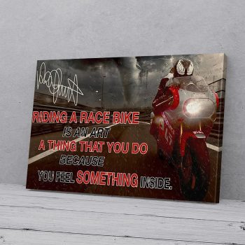 Riding Bike Canvas Poster Prints Wall Art Decor