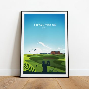 Royal Troon Traditional Golf Club Print - Scotland Royal Troon Poster Royal Troon Print