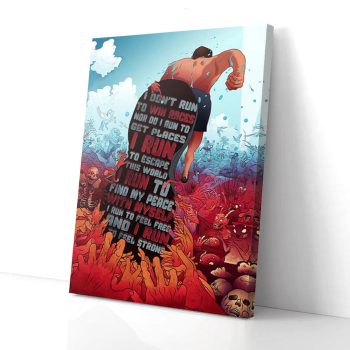 Runner Canvas Poster Prints Wall Art Decor