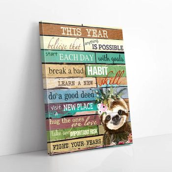 Sloth Canvas Poster Prints Wall Art Decor