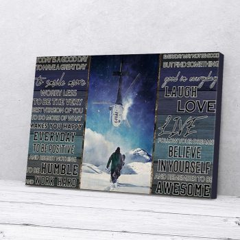Snowboarding Canvas Poster Prints Wall Art Decor