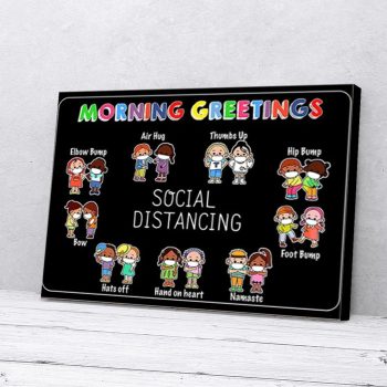 Social Distancing Canvas Poster Prints Wall Art Decor