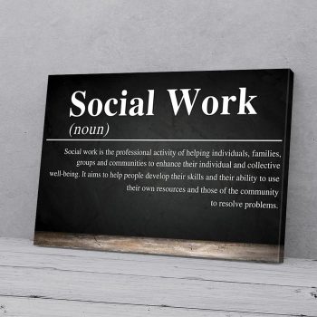 Social Worker Canvas Poster Prints Wall Art Decor