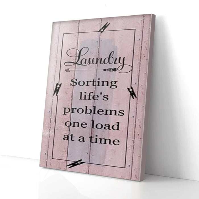 Sorting-Lifes-Problem-One-Load-At-A-Time-Laundry-Canvas-Poster-Prints-Wall-Art-Decor Sorting Life's Problem One Load At A Time Laundry Canvas Poster Prints Wall Art Decor