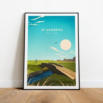 St Andrews Traditional Golf Club Print - Scotland
