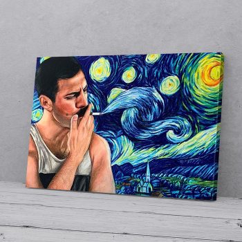Starry Icon Night Canvas Poster Prints Wall Art Decor