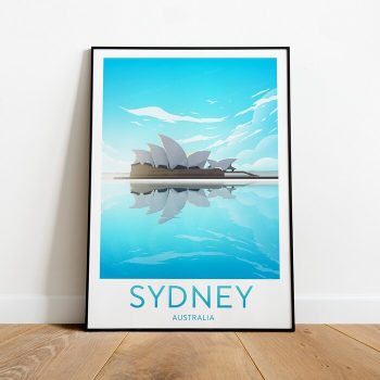 Sydney Travel Canvas Poster Print - Australia Sydney Print Sydney Poster Australia Print