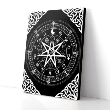 Symbol Of Protection Witch Wicca Canvas Poster Prints Wall Art Decor