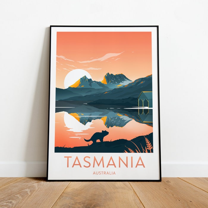 Tasmania Travel Canvas Poster Print - Australia