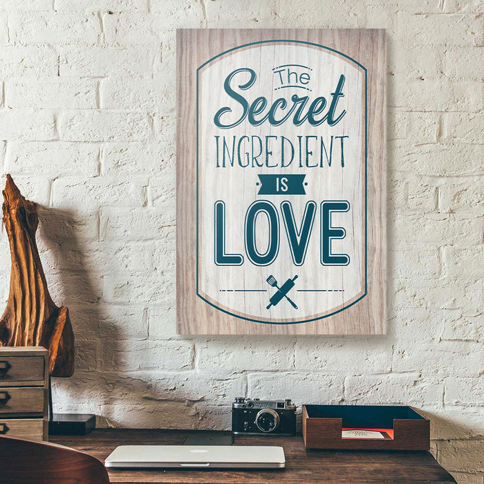 The-Secret-Ingredient-Is-Love-Canvas-Poster-Prints-Wall-Art-Decor-1