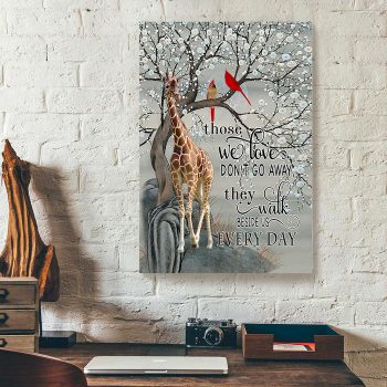 Those We Love Don't Go Away Giraffe Canvas Poster Prints Wall Art Decor