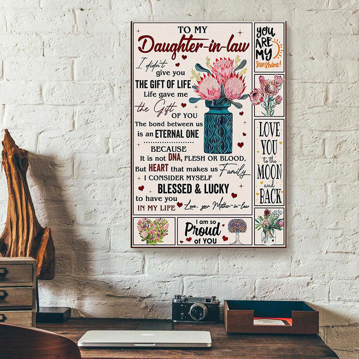 To-My-Daughter-In-Law-I-Didnt-Give-You-The-Gift-Of-Life-Mother-In-Law-Protea-Canvas-Poster-Prints-Wall-Art-Decor-1