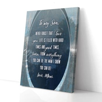 To My Son Mom Canvas Poster Prints Wall Art Decor