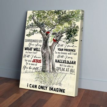 Tree Birds Love Canvas Poster Prints Wall Art Decor