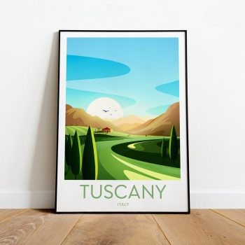 Tuscany Travel Canvas Poster Print - Italy Tuscany Print Tuscany Poster Tuscany Art Italy Print Italy Travel Poster