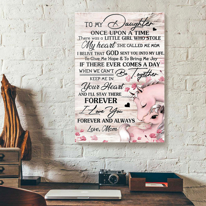 Unicorn-To-My-Daughter-Once-Upon-A-Time-Love-You-Mom-Canvas-Poster-Prints-Wall-Art-Decor-1