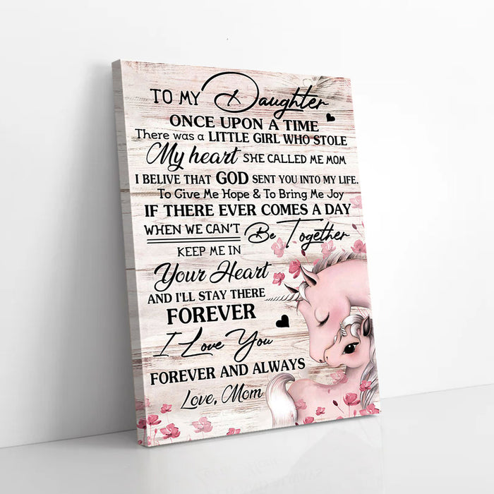 Unicorn-To-My-Daughter-Once-Upon-A-Time-Love-You-Mom-Canvas-Poster-Prints-Wall-Art-Decor Unicorn To My Daughter Once Upon A Time Love You Mom Canvas Poster Prints Wall Art Decor
