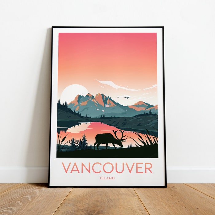 Vancouver Island Travel Canvas Poster Print